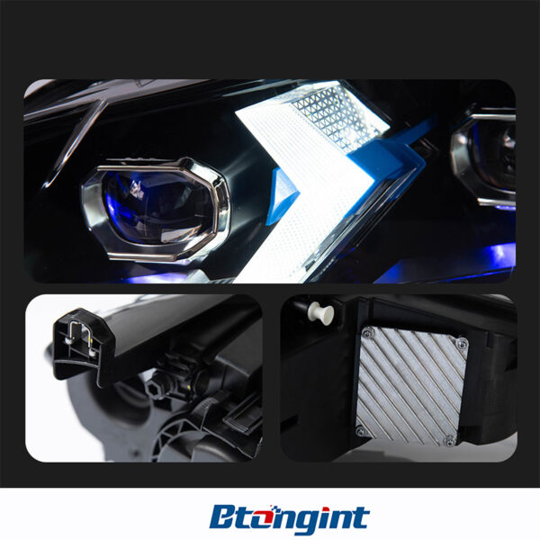 Suitable for 07‑13 BMW X5 E70 Headlight Assembly, Modified LED Lens Headlights with DRL & Turn Signals