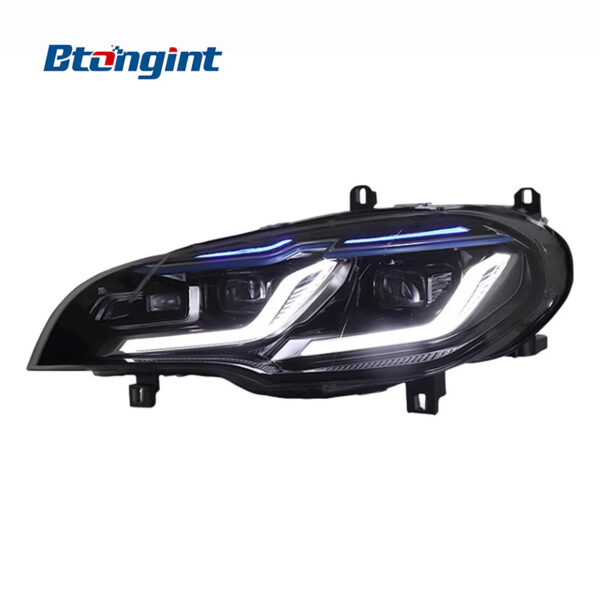 Suitable for 07‑13 BMW X5 E70 Headlight Assembly, Modified LED Lens with Dual‑L DRL & Turn Signal Lights