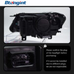 Fits 10‑13 BMW X3 F25 Headlight Assembly, Modified LED Bi‑Xenon Projector Headlamp with DRL & Turn Signal