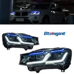 Fits 10‑17 BMW X3 F25 Headlight Assembly, Modified LED Projector Headlamp with DRL & Sequential Turn Signal