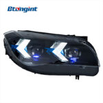 Fits 11‑15 BMW X1 E84 Headlight Assembly, Modified LED Projector Headlamp with Arrow‑Style Turn Signal & DRL
