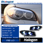 Fits 11‑17 BMW 5 Series F10 Headlight Assembly, Modified Arrow‑Style LED Projector Headlamp with Sequential Turn Signal