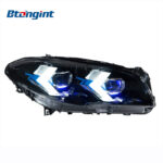 Fits 11‑17 BMW 5‑Series F10 Headlight Assembly, New Arrow‑Style LED Projector Headlamp With Turn Signal
