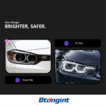 Spoon Style LED Headlight Assembly for 2012-2015 BMW 3 Series F30, Projector Lens, Sequential Turn Signal.