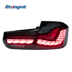Dragon Scale LED Tail Light Assembly for 2013-2019 BMW 3 Series F30 F35, Sequential Turn Signal