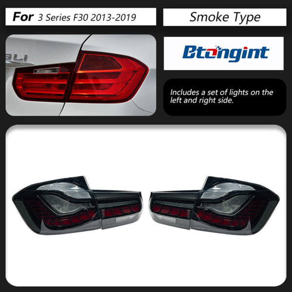 Dragon Scale LED Tail Light Assembly for 2013-2019 BMW 3 Series F30 F35, Sequential Turn Signal