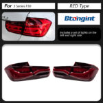 LED Tail Light Assembly for 2013-2019 BMW 3 Series F30 F35, Running Light, Brake Light, Turn Signal Lamp, Direct OE Replacement