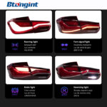 LED Tail Light Assembly for 2013-2019 BMW 3 Series F30 F35, Running Light, Brake Light, Turn Signal Lamp, Direct OE Replacement