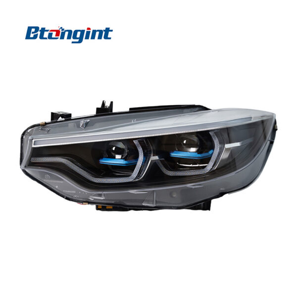 Spoon Style LED Headlight Assembly for 2013-2020 BMW 4 Series F32, LED Daytime Running Light, Sequential Turn Signal