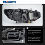 Spoon Style LED Headlight Assembly for 2013-2020 BMW 4 Series F32, LED Daytime Running Light, Sequential Turn Signal