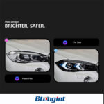 Arrow Style LED Headlight Assembly for 2014-2018 BMW X5 F15, Daytime Running Light, Turn Signal Lamp, Projector Lens
