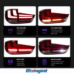 LED Tail Light Assembly for 2014-2018 BMW X5 F15, Running Light, Turn Signal Lamp, Reverse Lamp.