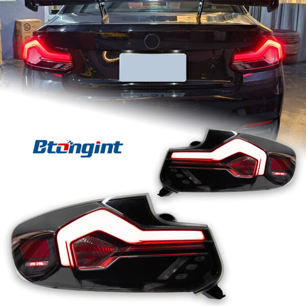 New Style LED Tail Light Assembly for 2014-2020 BMW 2 Series F22, Sequential Turn Signal, Running Light
