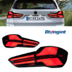 Old To New LED Tail Light Assembly for 2016-2022 BMW X1 F49, Brake Light, Sequential Turn Signal.