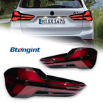 Old To New LED Tail Light Assembly for 2016-2022 BMW X1 F49, Brake Light, Sequential Turn Signal.