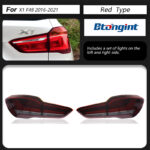 LED Tail Light Assembly for 2016-2019 BMW X1 F48 F49, Running Light, Turn Signal, Brake Light, Reverse Lamp