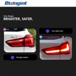 LED Tail Light Assembly for 2016-2019 BMW X1 F48 F49, Running Light, Turn Signal, Brake Light, Reverse Lamp