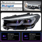 New Style LED DRL Sequential Headlight Assembly for 2017-2021 BMW 5 Series G30