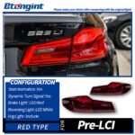 Dragon Scale LED Tail Light Assembly with Sequential Brake & Turn Signal for 2018-2020 BMW 5 Series G30/G38