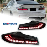 Dragon Scale LED Tail Light Assembly with Sequential Brake & Turn Signal for 2018-2020 BMW 5 Series G30/G38