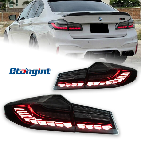 Dragon Scale LED Tail Light Assembly with Sequential Brake & Turn Signal for 2018-2020 BMW 5 Series G30/G38