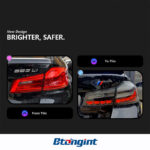 Dragon Scale LED Tail Light Assembly with Sequential Brake & Turn Signal for 2018-2020 BMW 5 Series G30/G38