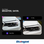Headlight Assembly for BMW 5 Series G30 2018-2020, High Version G30 DRL Modification, Spoon Style Laser Lens