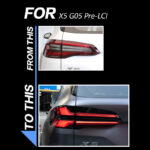 Tail Light Assembly for BMW X5 G05 2019-2023, Modified LED Rear Taillight with Running Light & Sequential Turn Signal