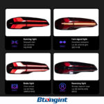 Tail Light Assembly for BMW X5 G05 2019-2023, Modified LED Rear Taillight with Running Light & Sequential Turn Signal