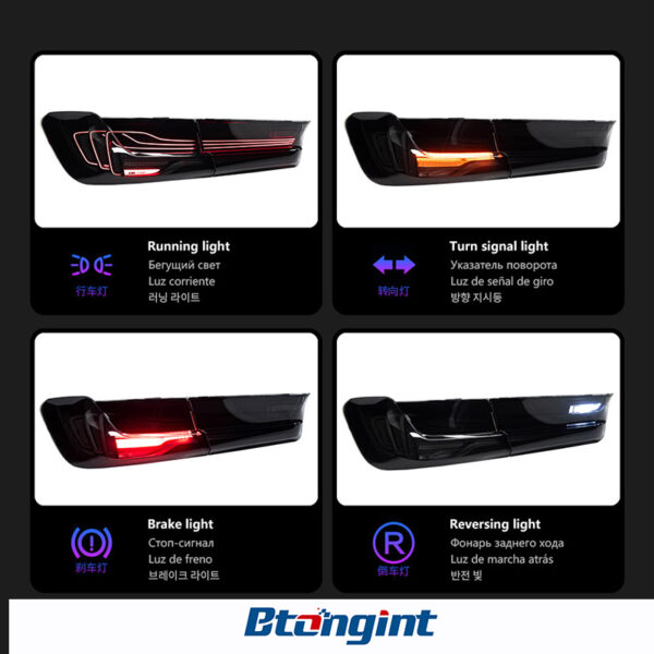 Tail Light Assembly for BMW 3 Series G20 G28 2019-2022, Modified Laser LED Taillight with Sequential Turn Signal
