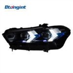 Headlight Assembly for BMW X5 G05 2019-2022, Modified High Version LED Spoon DRL & Turn Signal.