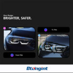 Headlight Assembly for BMW X5 G05 2019-2022, Modified High Version LED Spoon DRL & Turn Signal.
