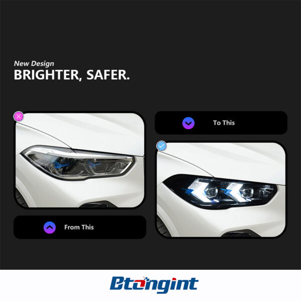 Headlight Assembly for BMW X5 G05 2019-2022, Retrofit Arrow Style Sequential DRL LED Projector Headlight.