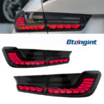 Tail Light Assembly for BMW 3 Series G20 G28 2019-2023, Retrofit Full-width Integrated LED Dragon Scale Taillamp