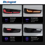 Tail Light Assembly for BMW 3 Series G20 G28 2019-2023, Retrofit Full-width Integrated LED Dragon Scale Taillamp