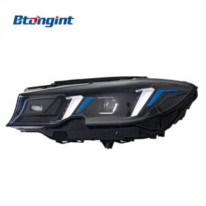 Headlight Assembly for BMW 3 Series G20 2019-2025, Retrofit Fangs Style LED Dual Color DRL & Turn Signal Lamp