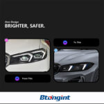 Headlight Assembly for BMW 3 Series G20 2019-2025, Retrofit Fangs Style LED Dual Color DRL & Turn Signal Lamp