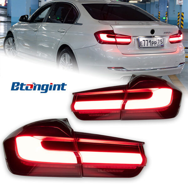 Tail Light Assembly for BMW F30 F80 M3 2013-2018, Retrofit LED Signal & Brake Light Styling Taillamp.