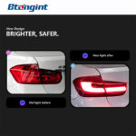 Tail Light Assembly for BMW F30 F80 M3 2013-2018, Retrofit LED Signal & Brake Light Styling Taillamp.