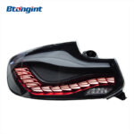 Tail Light Assembly for BMW 2 Series F22, Retrofit LED Dragon Scale Taillight with Running Light & Sequential Turn Signal