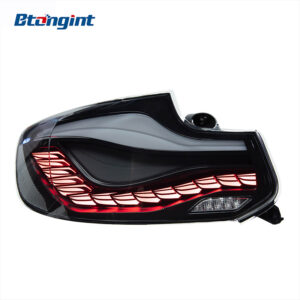 Tail Light Assembly for BMW 2 Series F22, Retrofit LED Dragon Scale Taillight with Running Light & Sequential Turn Signal