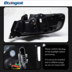 Tail Light Assembly for BMW 2 Series F22, Retrofit LED Dragon Scale Taillight with Running Light & Sequential Turn Signal