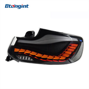 Tail Light Assembly for BMW 2 Series F22 F23, Retrofit LED Dragon Scale Taillight with Sequential Turn Signal.