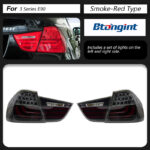 LED Tail Light Assembly For BMW 3 Series E90 2005-2012, Modified DRL Brake Light Turn Signal Reverse Lamp.