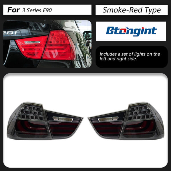 LED Tail Light Assembly For BMW 3 Series E90 2005-2012, Modified DRL Brake Light Turn Signal Reverse Lamp.