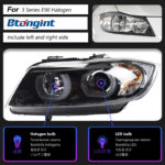 LED Tail Light Assembly For BMW 3 Series E90 2005-2012, Modified DRL Brake Light Turn Signal Reverse Lamp.