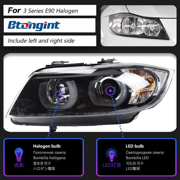 LED Tail Light Assembly For BMW 3 Series E90 2005-2012, Modified DRL Brake Light Turn Signal Reverse Lamp.