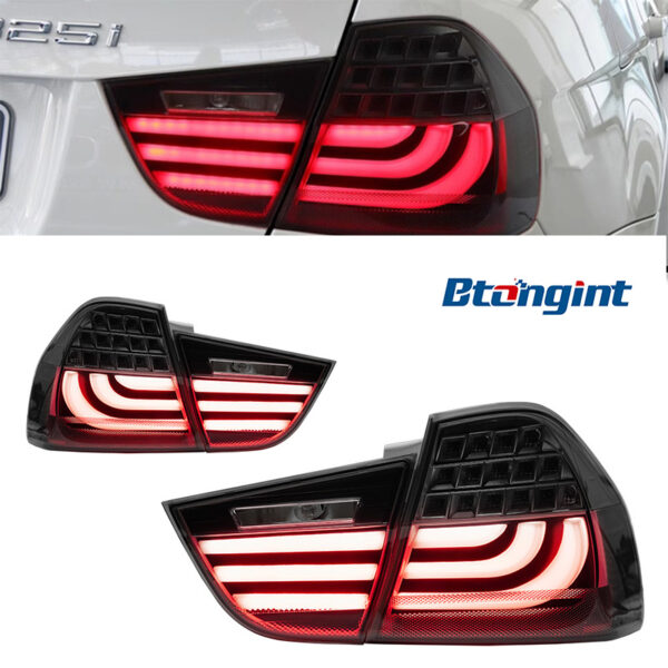 LED Tail Light Assembly For BMW 3 Series E90 2005-2012, Modified DRL Brake Light Turn Signal Reverse Lamp.