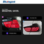 LED Tail Light Assembly For BMW 3 Series E90 2005-2012, Modified DRL Brake Light Turn Signal Reverse Lamp.
