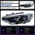 Dual Hook LED Headlight Assembly For BMW 3 Series F30, Modified DRL & Turn Signal Lamp.